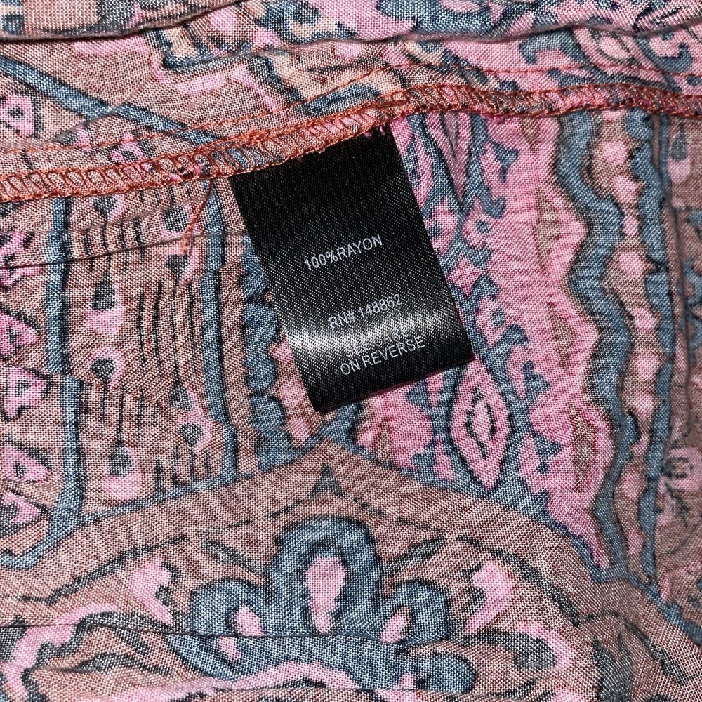 NWT Torrid Tea Length Off Shoulder Peasant Dress Wildflower Mandala 00 M/L (10)‎ - Picture 6 of 7